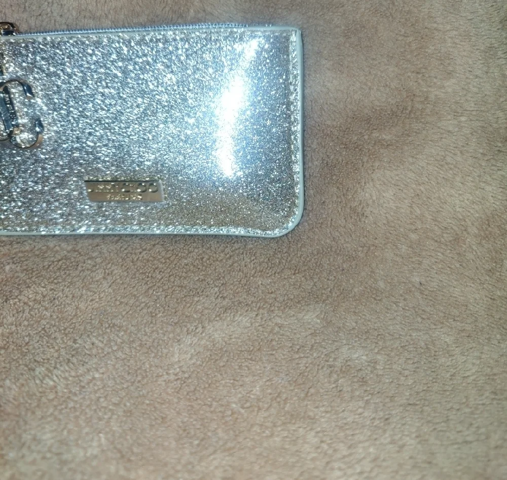 Jimmy Choo Shimmering Silver Wallet – Compact 5x3 – NWT